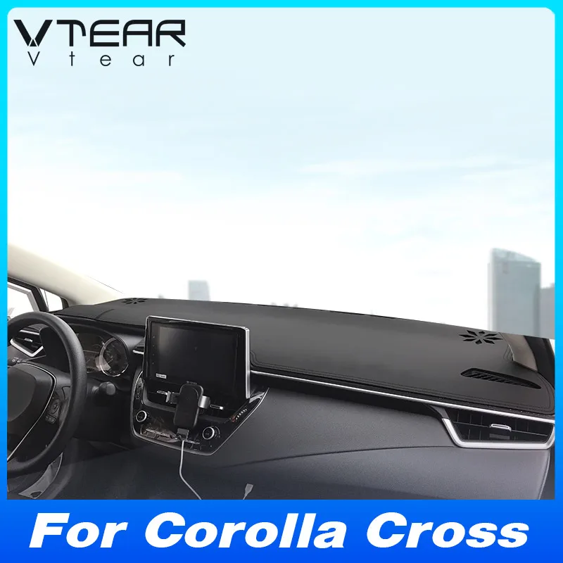 For Toyota Corolla Cross 2022 2023 Car Dashboard Sun Protection Mat PU Leather Anti Slip Mat Interior Modification Accessories