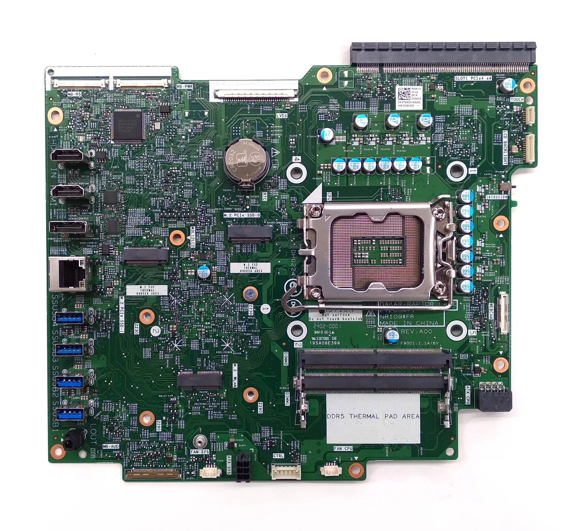 

Dell TKWC4 OptiPlex All-in-one Plus 7410 Motherboard With Intel Socket LGA1700 And DDR5 Compatible - Used-Like New