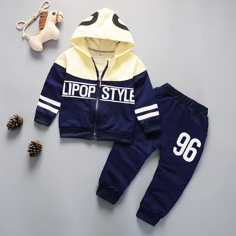 Hot Kid Tracksuit Boy Girl Clothing Set 2023 Spring Casual Long Sleeve Letter Zipper Outfit Infant Baby Clothes 1 2 3 4 Years