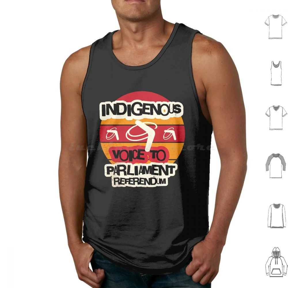 Vote Yes To The Voice Tank Tops Vest Sleeveless Vote Yes To The Voice Vote Yes Australia Vote Yes Indigenous Voice To