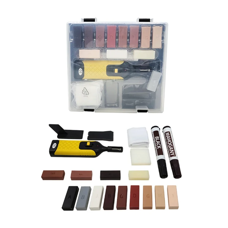 HOT-Tile Repair Kit Stone Repair Kit With 13 Blocks Of Wax, Tile Crevice Filling And Repair Tile Paint Spare Parts Accessories - Image 2