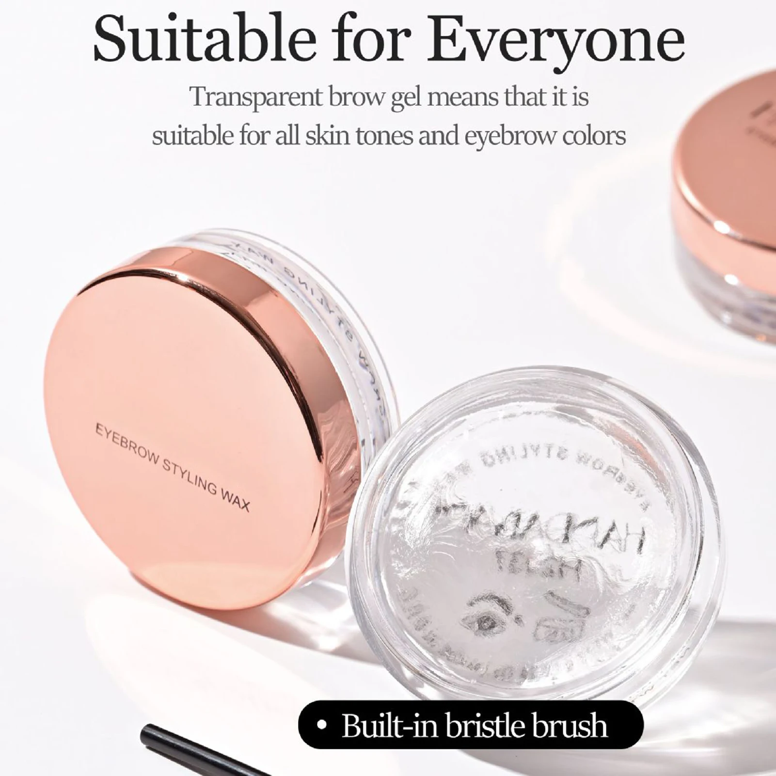 Clear Eyebrow Wax Gel Soap 7g Natural Wild Brows Styling Pomade For European American Eyebrow Shaping