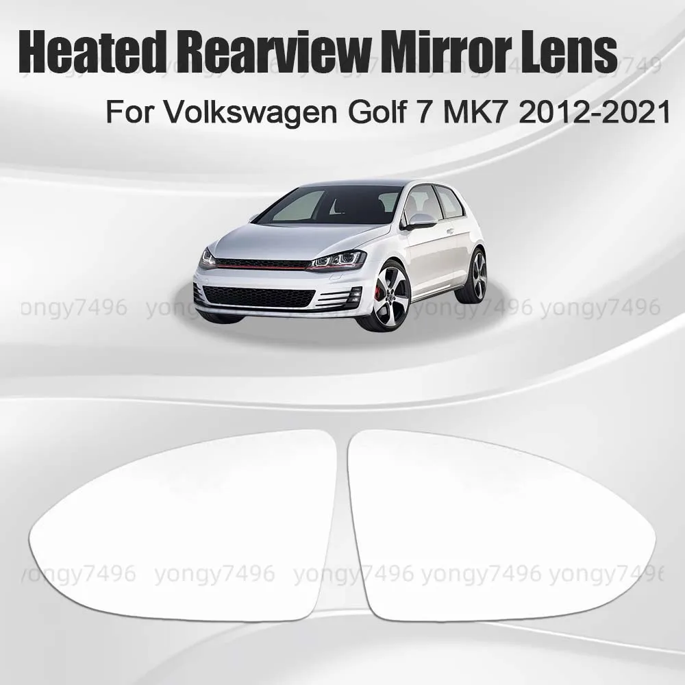 

Замените автомобильное широкоугольное зеркало заднего вида с подогревом для Volkswagen Golf 7 MK7 2012 2013 2014 2015 2016 2017 2018 2019 2020 2021