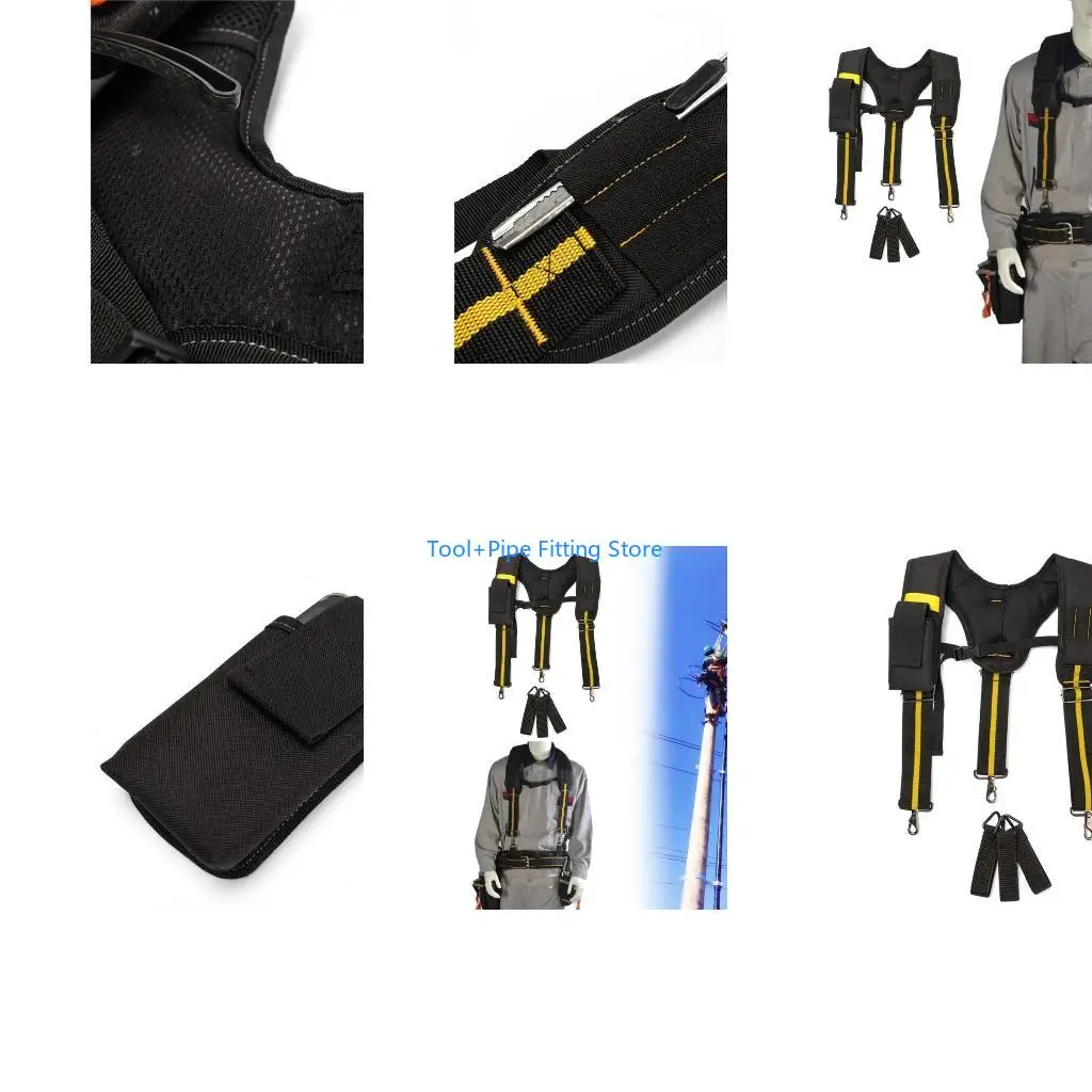 

F92B Heavy Duty Tool Belt Suspenders Tool Bag Suspenders Carpenter Suspenders Tool Belt Replacement For Men Electrician