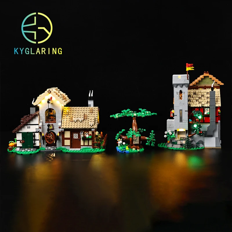 

Kyglaring Led Lighting Set DIY Toys for 10332 Medieval Town Square Toys Lamp Kit(Only Light Kit Included)