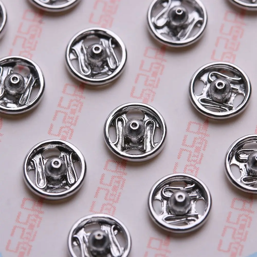24pcs Accessories Dollhoues Miniature Craft Metal Buckles Clothing Sewing Buckle DIY  Clothes Mini Buttons