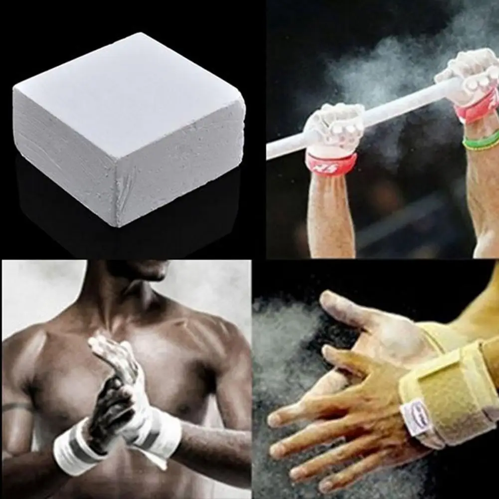 Anti-Slip Gymnastic Powder Weight Lifting Climbing Magnesium Carbonate Chalk Block Anti-skid Rhythmic Sport Barbell Dumbbells