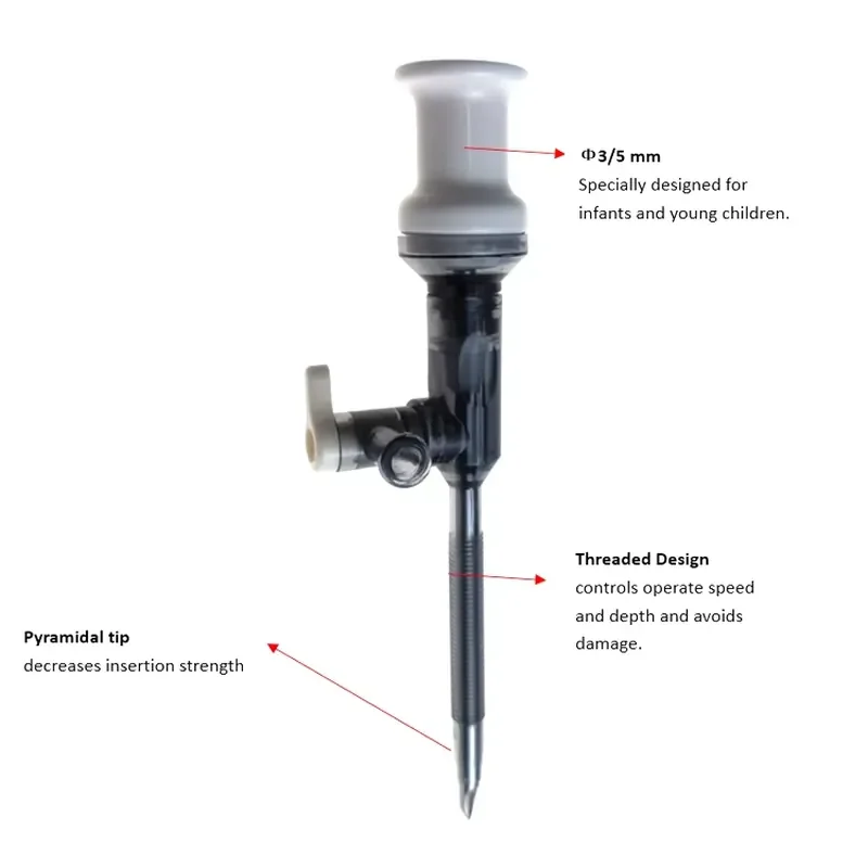 Seemine Single Use 3mm 5mm Mini Single Port Disposable Pediatic Trocar for Children Abdominal Surgery