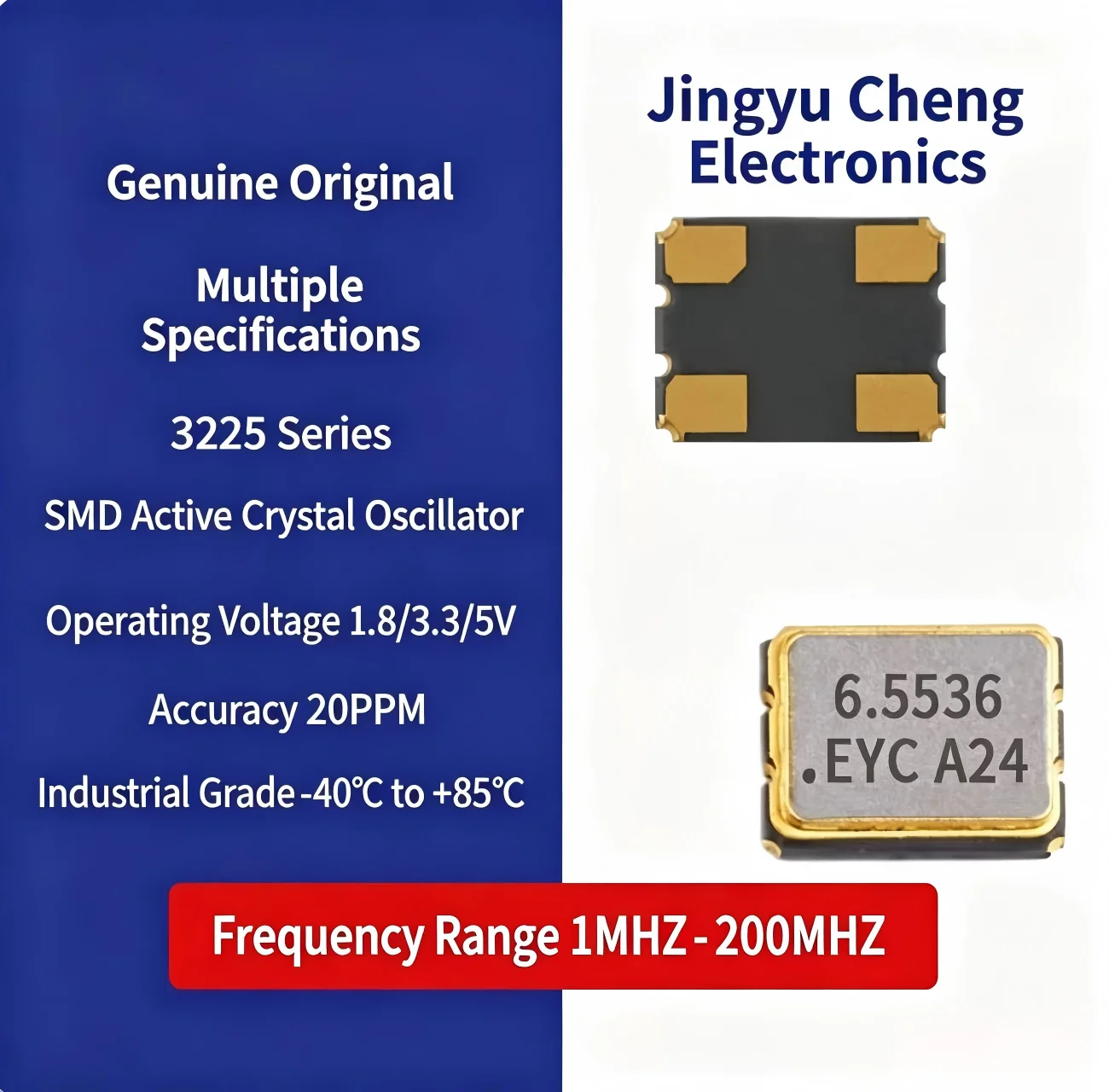 10pcs Surface-mount Active Crystal Oscillator 3225 37.125MHz 1.8V 20PPM 4-pin OSC Crystal Oscillator