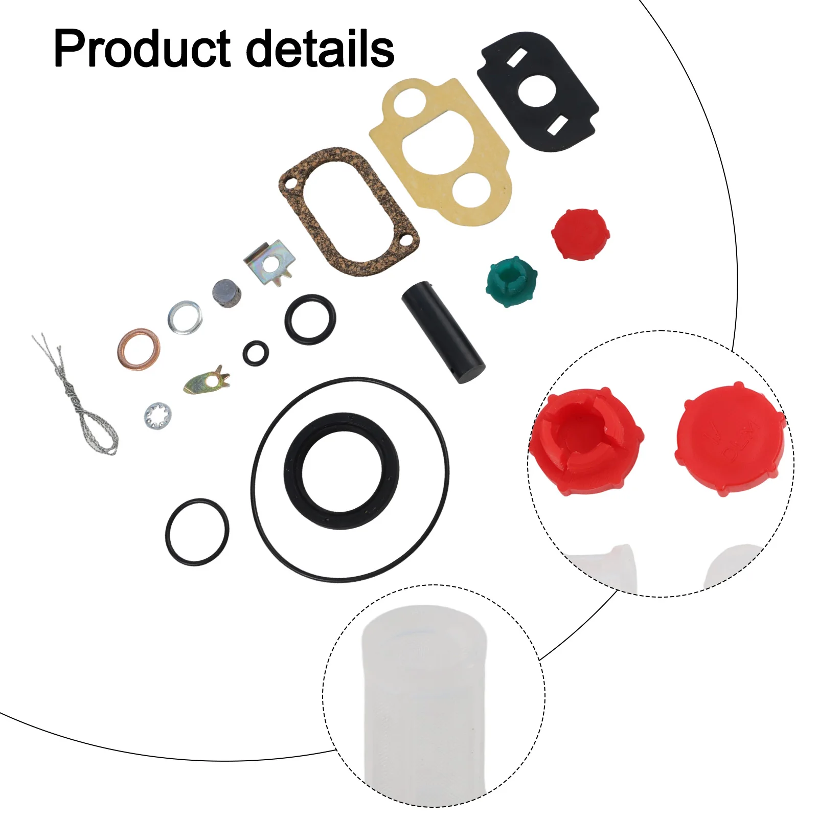 7135-110 CAV Injection Pump Repair Gasket Kit for Ford For Massey For Ferguson Tractor Models with Keyed and 3 Bolt Drive Shafts