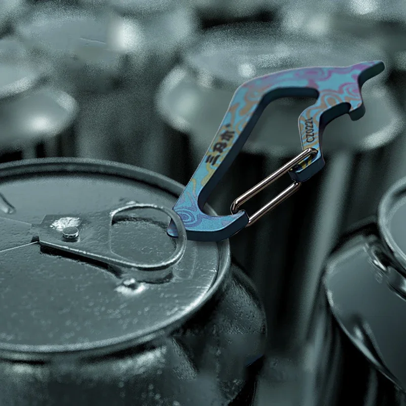 Outdoor EDC Stainless Steel Multifunctional Portable Keychain Pendant Pry Bar Screwdriver Tools