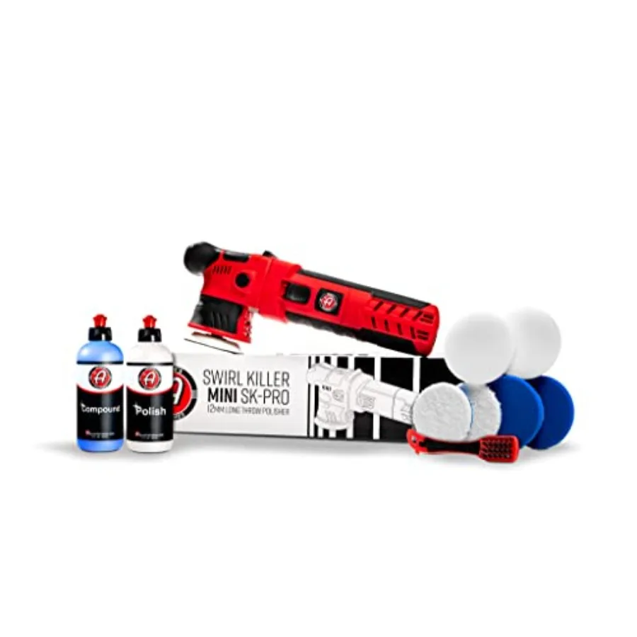 

Набор для полировки автомобилей Polishes SK Pro 12 мм, 10 предметов - Профессиональная полировальная машинка двойного действия для детейлинга авто - Коррекция лакокрасочного покрытия