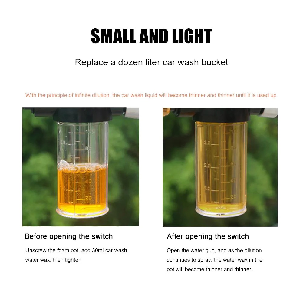 غسالة السيارات رغوة قطعة واحدة رغوة وعاء غسيل السيارات رغوة 100 مللي رغوة انس نظيفة غسيل السيارات غسالة الضغط