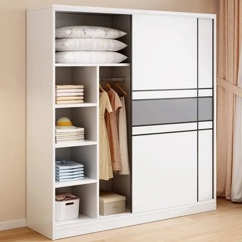 

Luxury Customized Wardrobes Closet Wooden Tall Rod White Storage Wardrobes Adult Saving Drawers Guarda Roupas Furniture For Home