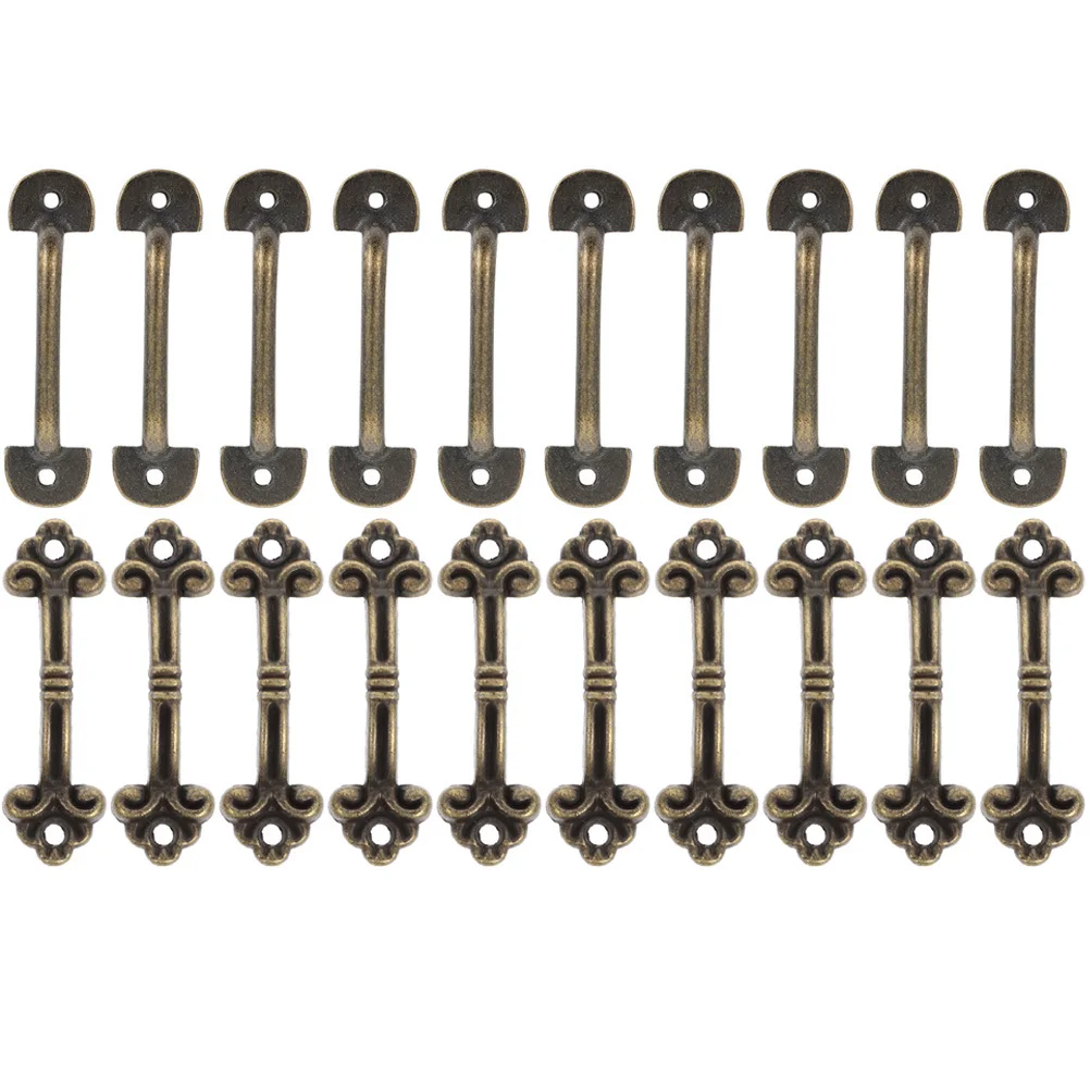 

1Set Mini Alloy Cabinet Handle Durable Drawer Pull Handle Decorative Knob for Shoe Cabinet Wardrobe Drawer Handles