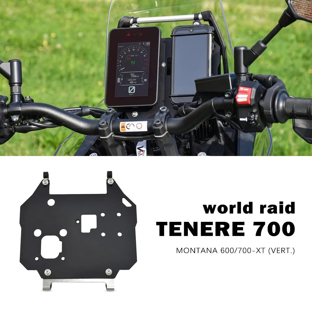 

Tenere 700 World Raid for Yamaha T7 T700 Accessories 2023 Motorcycle Mobile Phone Navigation Holder GPS Stabiliser Monitor Base