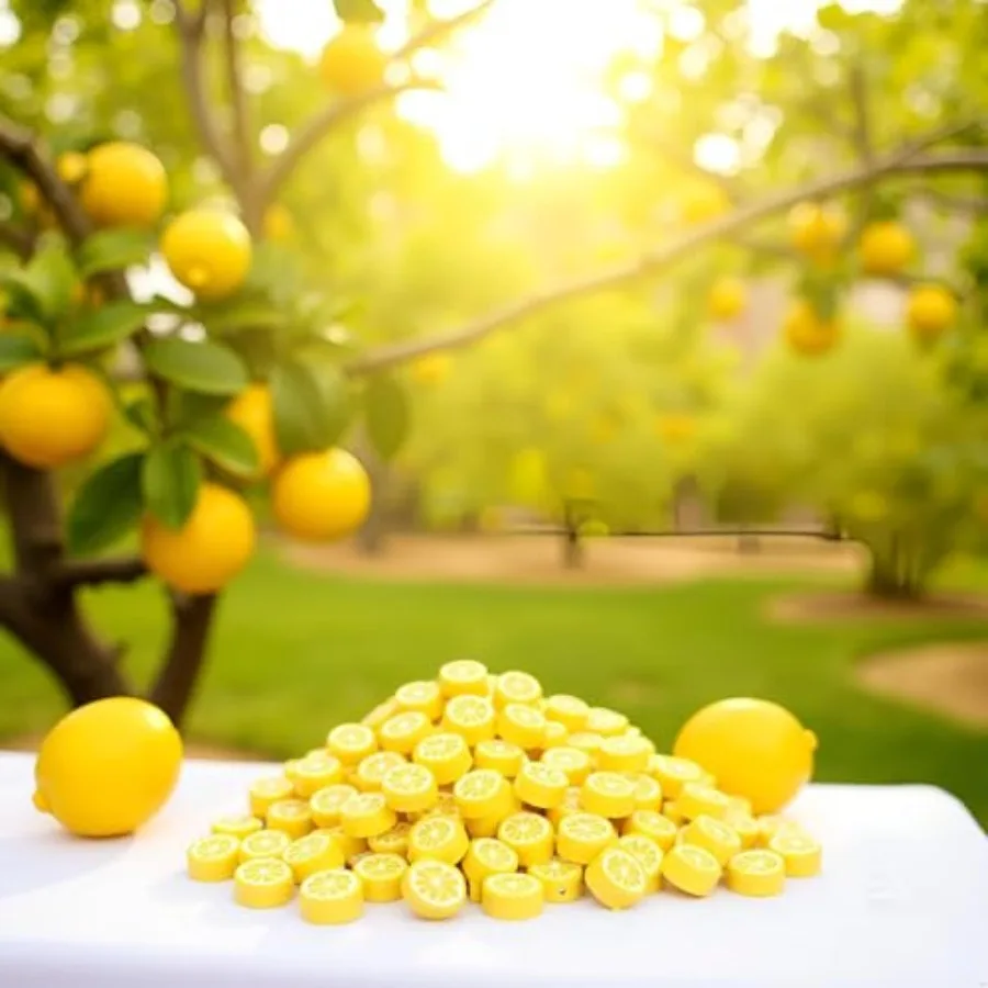 200Pcs Yellow Lemon Polymer Clay Beads Fruit Charm Beads Flat Spacer Beads Jewelry Making Supplies for Necklace Earring Bracele view 3