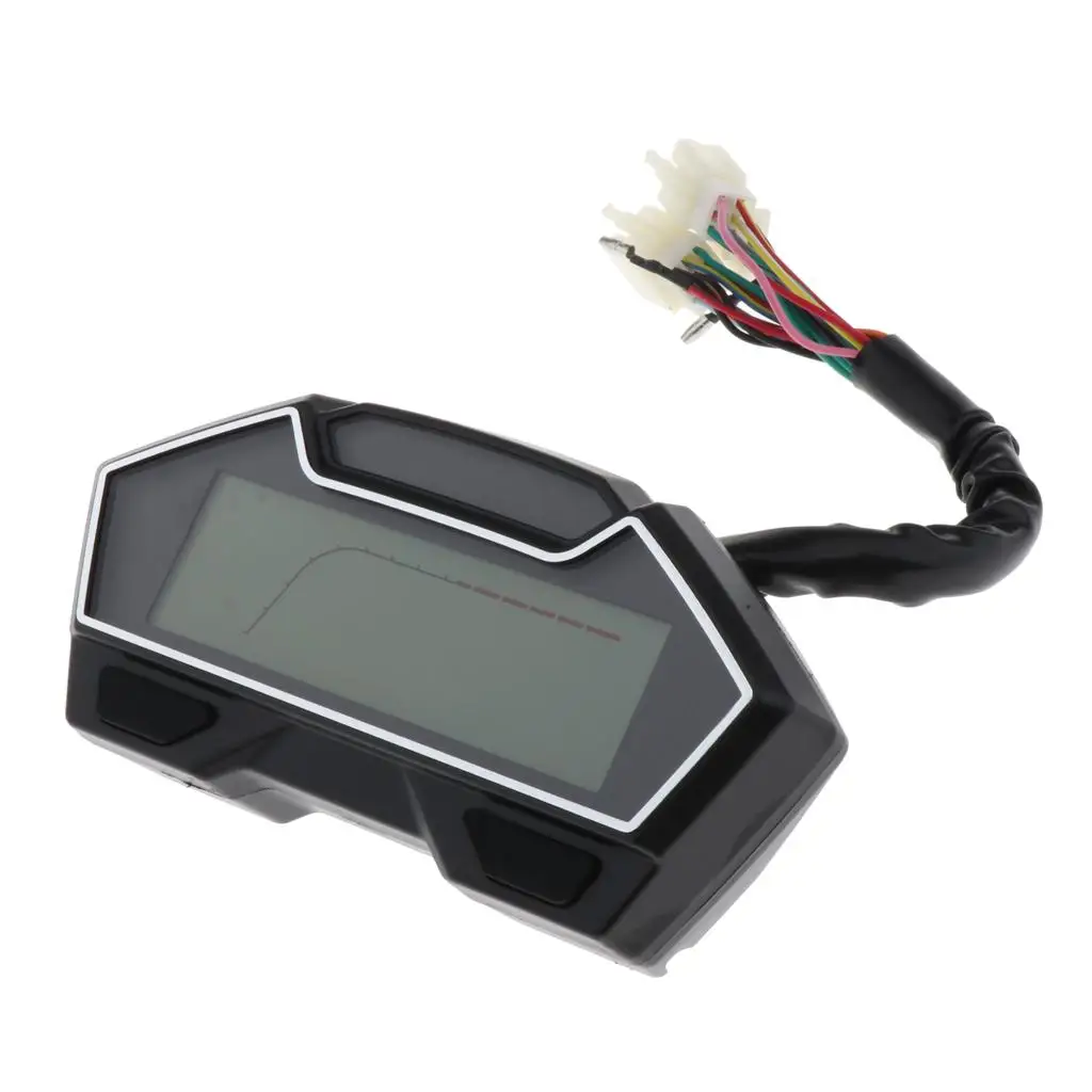 0-199km/h Speedometer Water Temp RPM Fuel Level Gauge for Motorcross Scooter