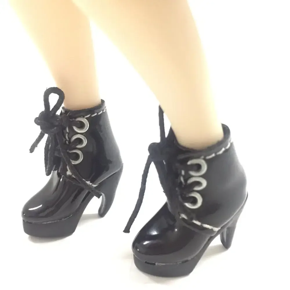 

BEIOUFENG 1/8 BJD Shoes for Blythe Doll Toys,2.5CM Puppet Shoes for Joint Body Dolls,High Heel Doll Boots for Pukifee Dolls