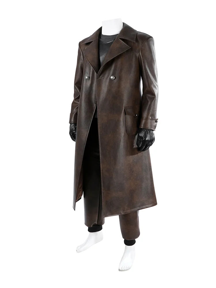 Noir Cosplay Kostuum Man Jas Vest Broek Met Hoed Volledige Set Halloween Carnaval Party Outfit