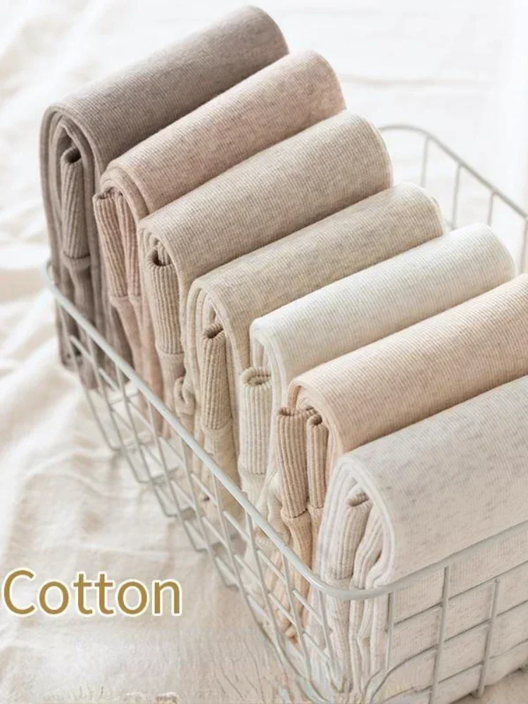 Leggings invernali caldi a vita alta per donna Pantaloni casual in tinta unita ad alta elasticità con strisce verticali in cotone spesso