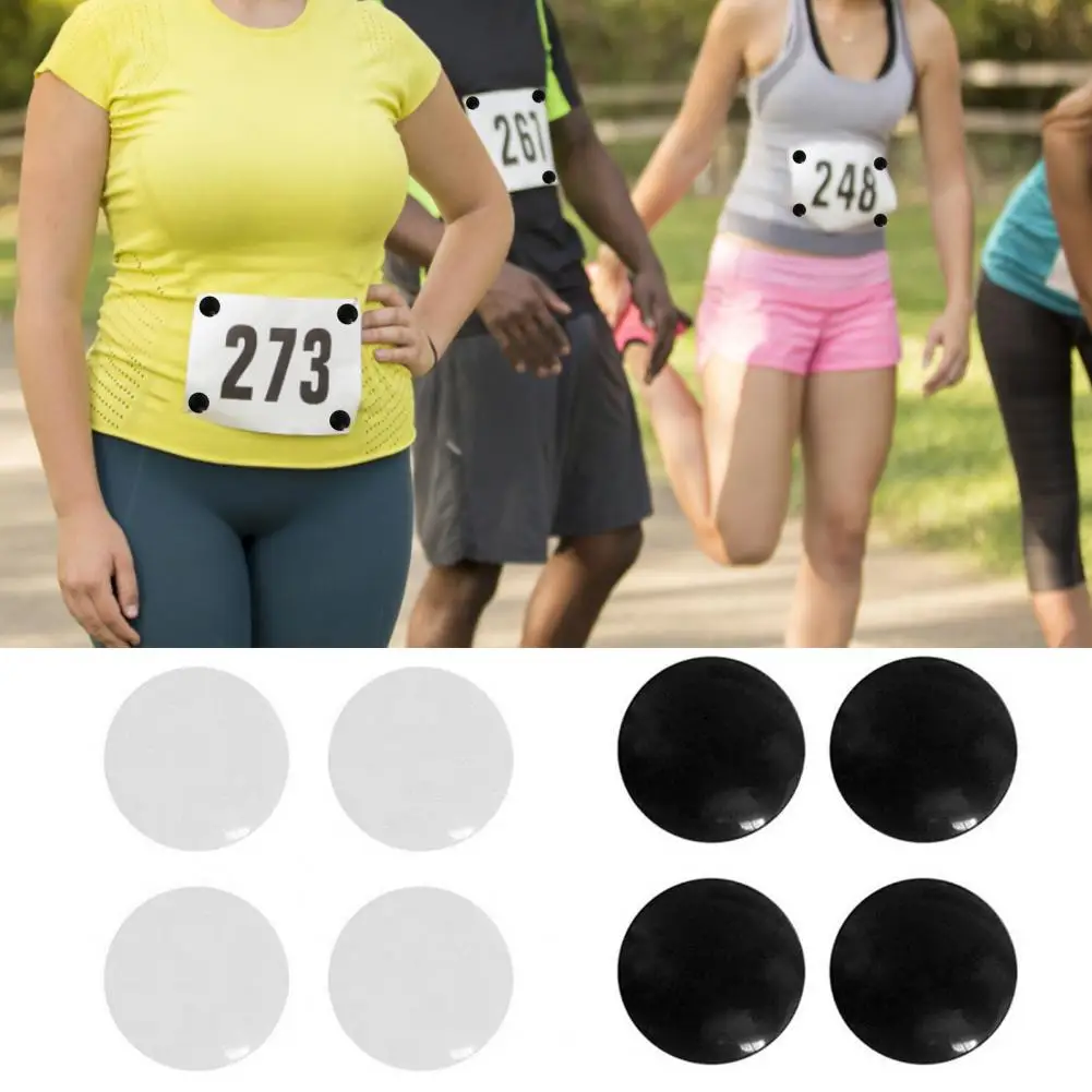 4 Pair Magnetic Buckle Without Safety Pin Fix Running Number Race Number Buckle Magnetic Holder Field Events Accessories