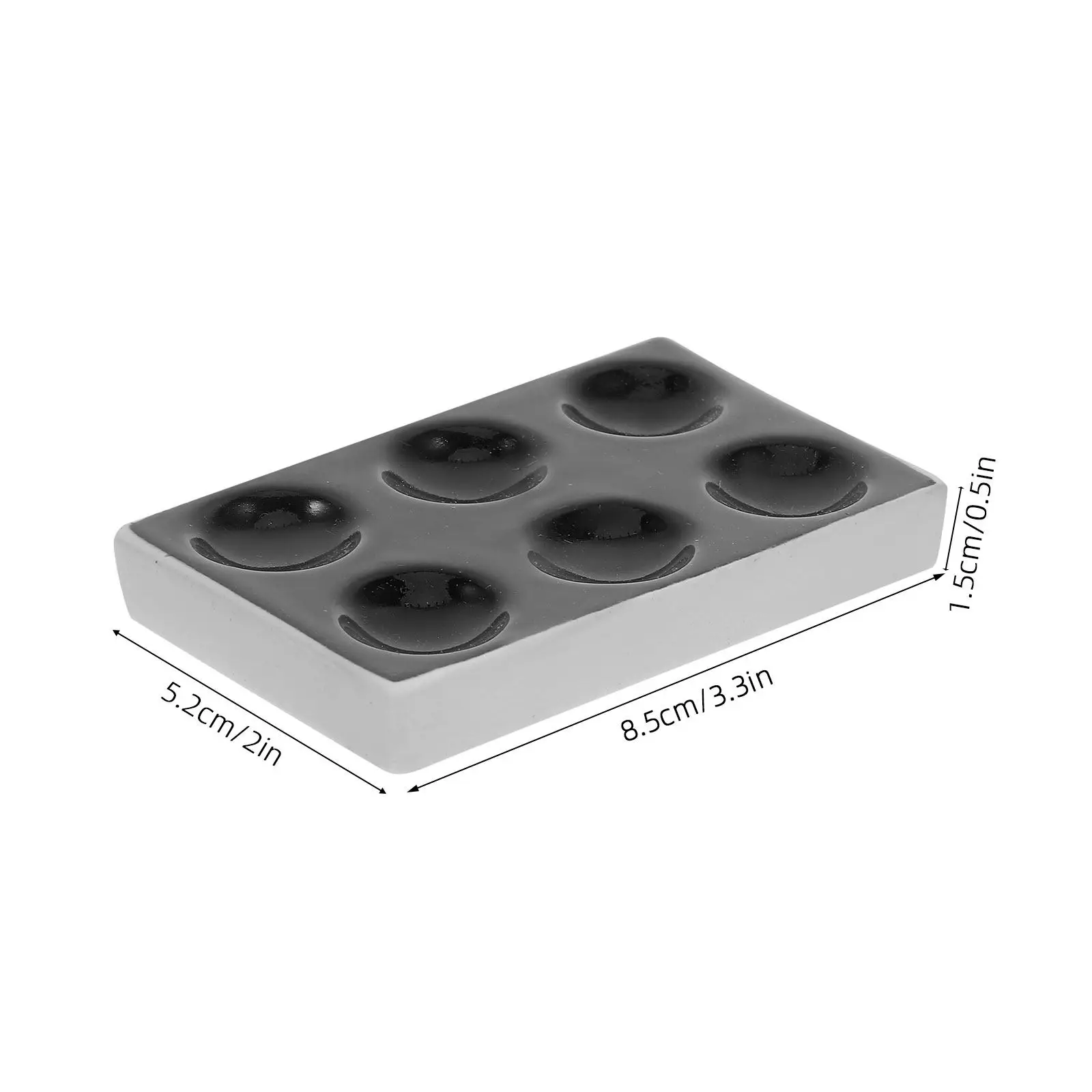 2Pcs Ceramic Spot Plates Smooth Surface Chemical Reaction Spot Plates for Scientific Experiment Laboratory Porcelain Reaction