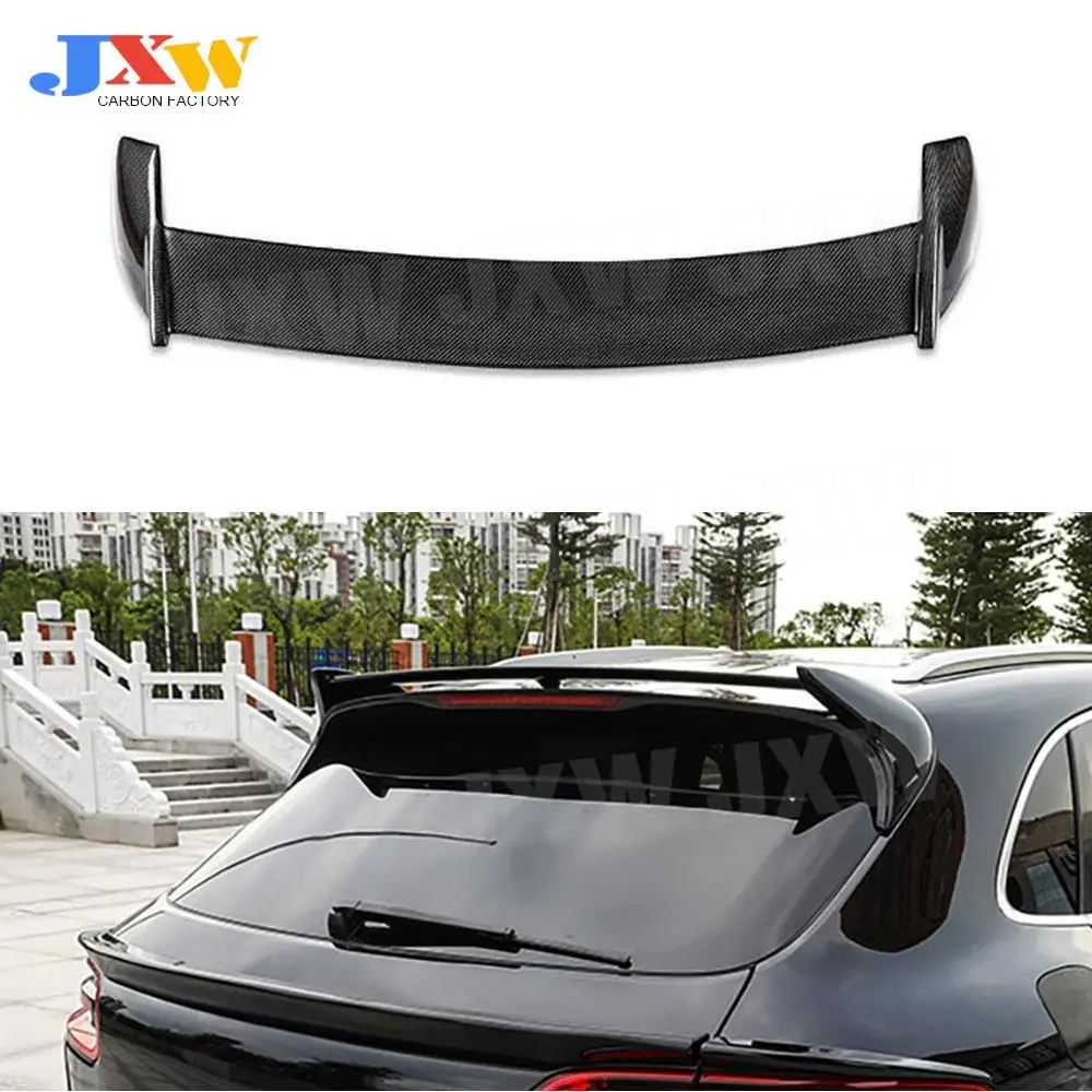 

Carbon Fiber /FRP Car Rear Roof Trunk Spoiler Wing Bodykits Trims for Porsche Macan 2019 + Rear Roof Spoiler Car Accessories