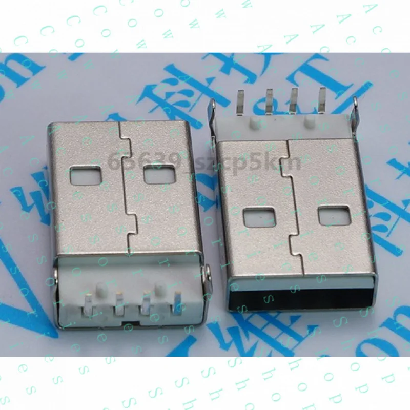PP+ 10 pcs Type A 4 Pin USB 2.0  Connector Socket Repair PC PCB  Right Angle 90 Male
