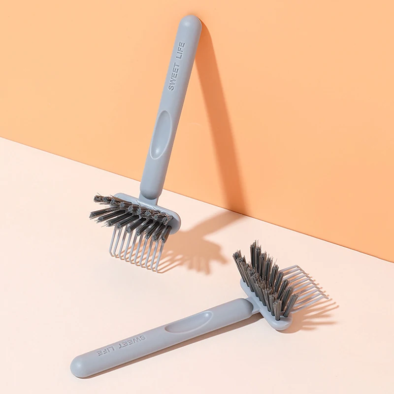 2 In1 Comb Cleaner Delicate Cleaning Hair Brush Comb Embeded Tools Cleaning Comb Edge Tool Handle Cleaner Brush