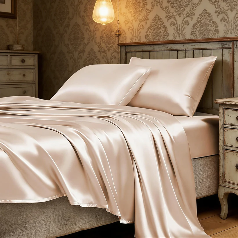 1pc Mulberry Silk Duvet Cover with Zipper Closure Luxury Smooth Silky Quilt Cover High End 100% Silk Comforter Covers