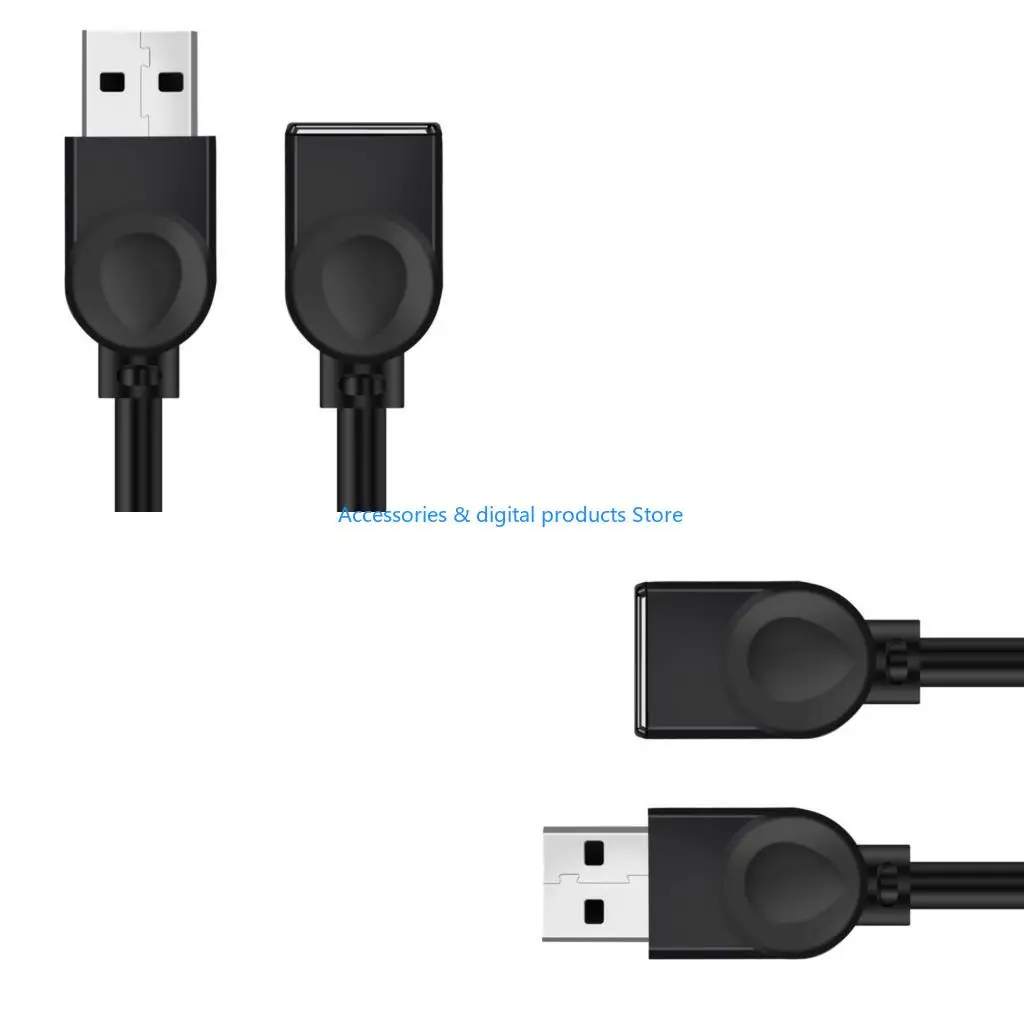 77JD High Speeding USB3.0 Extension Cable 5Gbps Male to Female Connector Data Transfer