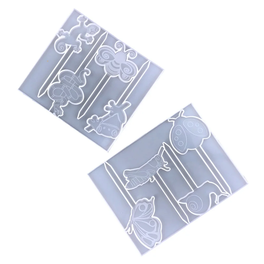 

2Pcs Insect Shape Plant Label Silicone Mold DIY Plant Sign Making Molds Epoxy Mold Flower Signs Silicone Epoxy Molds