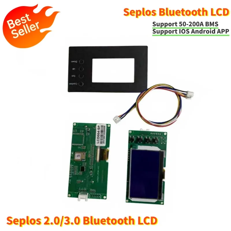 Seplos BMS New Bluetooth LCD Inverter Communicate With Smartphone IOS Android App Software LiFePO4 Li-ion Lithium 3.0 Version