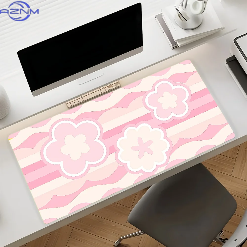 Girl Pastel Y2K Art Mouse Pad Anti Slip Rubber Edge Locked Thickened Laptop Gaming Desk Mat