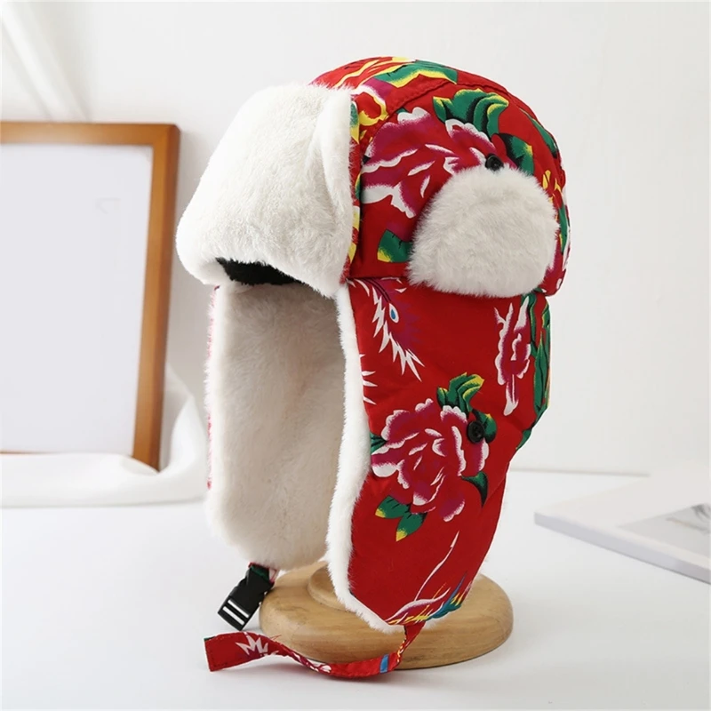 

Warm with Earflaps Warm Trapper Hat Ushanka Hat for Skiing Skateboarding