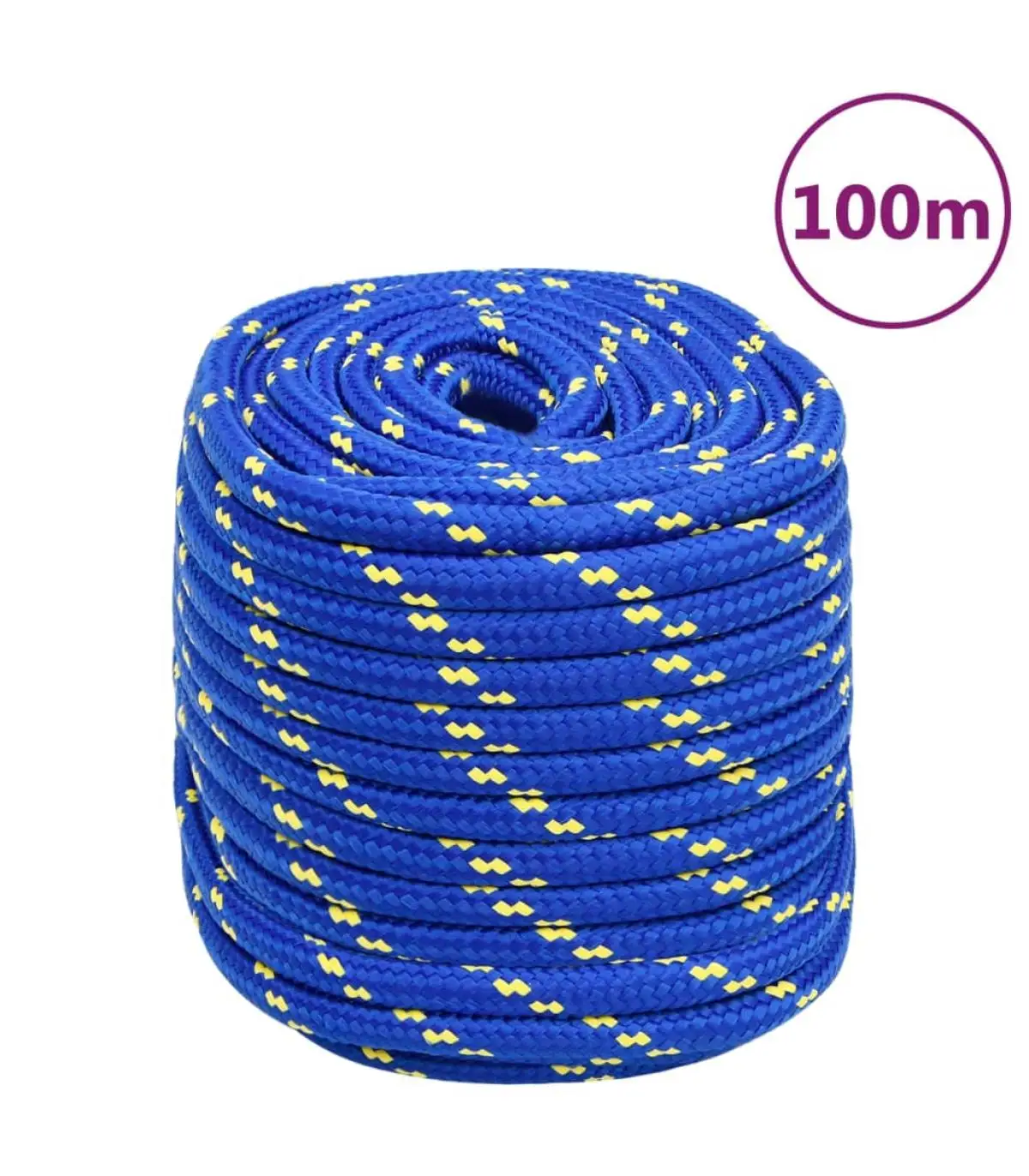 Metal ropes and ropes blue polypropylene boat rope 18 mm 100 m