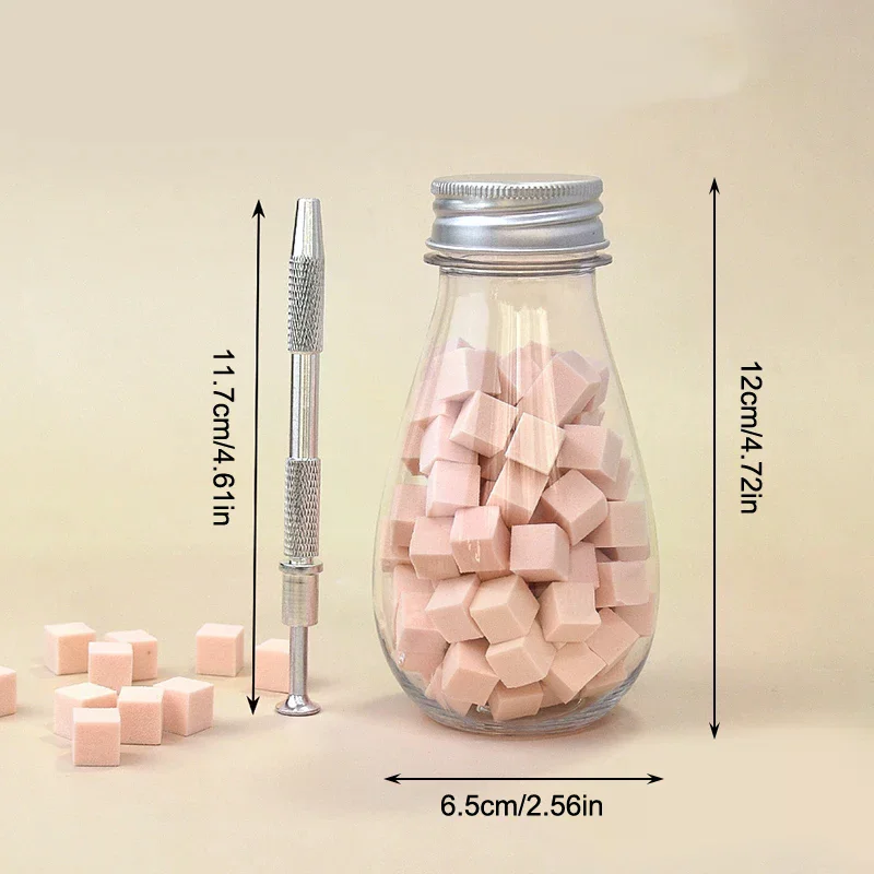 1 set 100/200 pz Cura Delle Unghie Graduale Pat Cotone Con Clip Spugna Soffio di Polvere Dizzy Tintura Unghie Artistiche Gel Lucidatura Blocco Strumento di Cura Delle Unghie