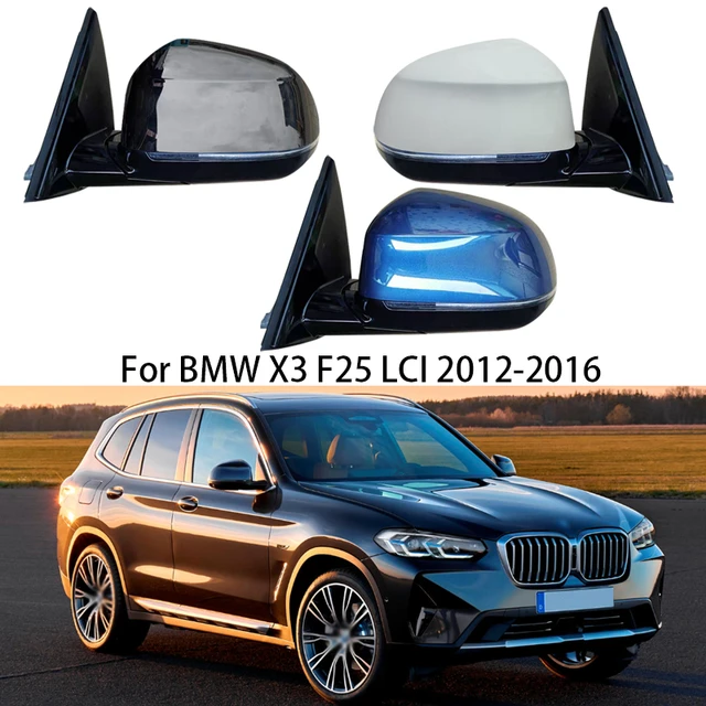 BMW x3,f25 lci,2012-2016用電子折りたたみ式サイドミラー,タッチスクリーン付きバックミラーアセンブリ - AliExpress