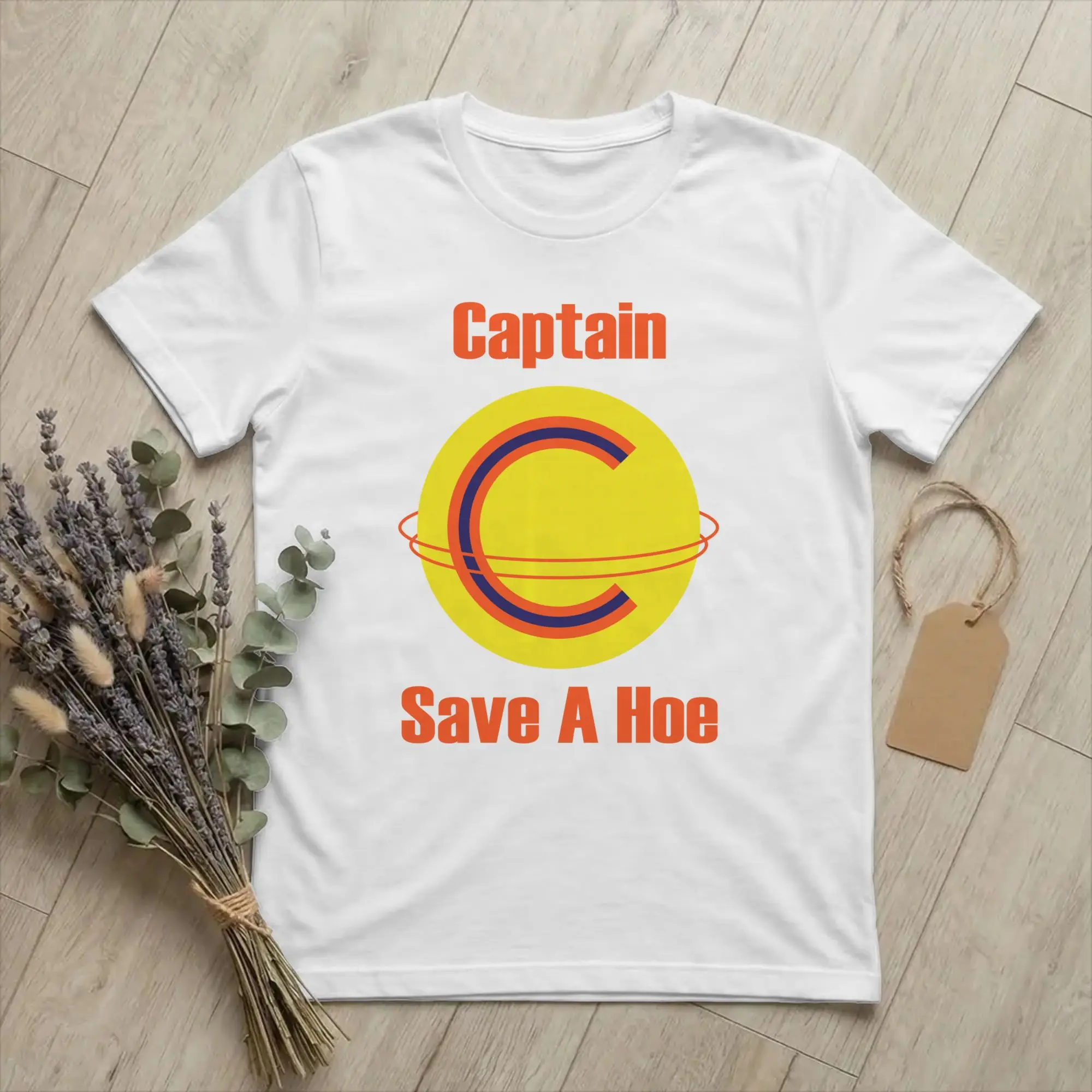 Men Captain Save a Hoe Costume T Shirts Funny Halloween Cotton Clothing Creative Short Sleeve Crewneck Tees Graphic T-Shirt