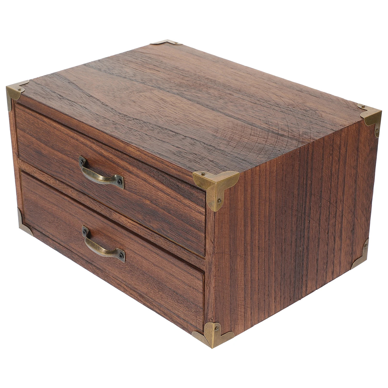 

Drawers Storage Cabinet Desktop Stationery Boxes Chest with Decorate Organizer Container Office