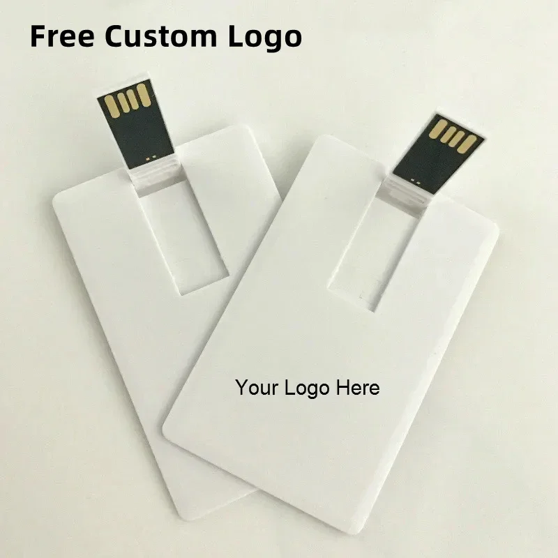 10 PCS/LOT  Free logo 100% capacity 4GB 8GB 16GB 32Gb credit card USB Flash Drive customized logo top quality Creative Pendrive