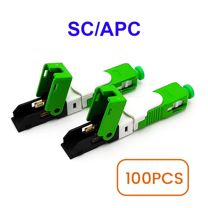 

100PCS/Lot FTTH ESC250D Single-Mode Fiber Optic Quick Connector FTTH SM Optic Fast Connector