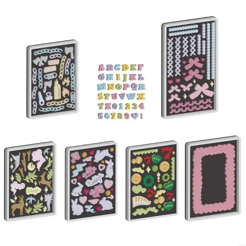 قالب من السيليكون لتزيين إطار الصورة الرمال المتحركة لإكسسوارات الحرف اليدوية #2