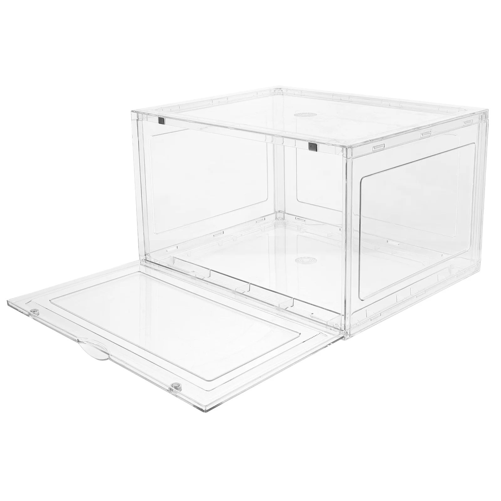 

Box Clear Plastic Reusable Transparent Storage Container For Kitchen Countertop Large Bread Bin Airtight Bread Storage