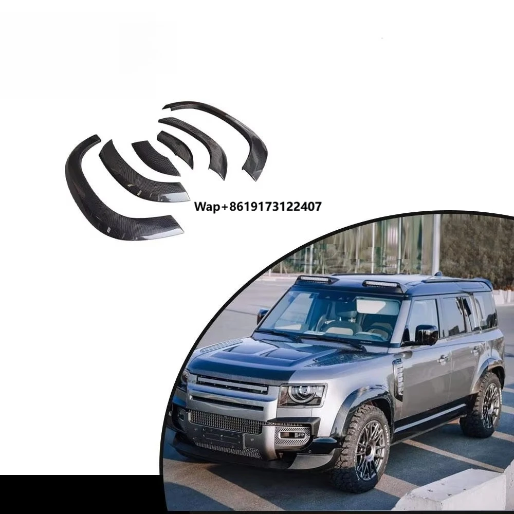 

High End Car Modified Wheel Arch Cover Trim Fit for Defender 110 2020-2023 Gloss Black