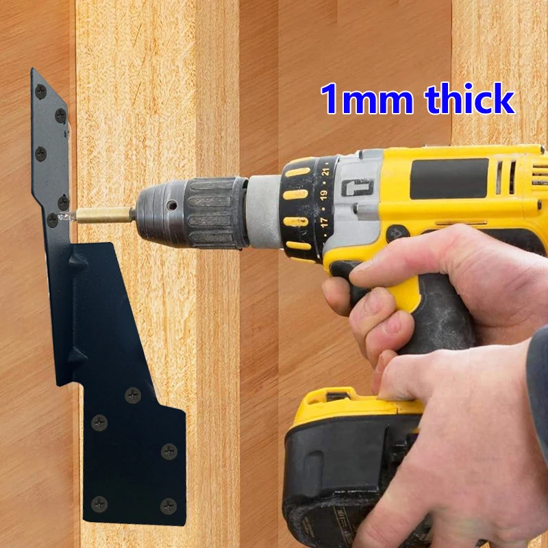 

HTB5 Heavy-Duty Hurricane Tie Connectors (2/5Pcs), OEM Structural Bracket for Roof Truss & Rafter Reinforcement