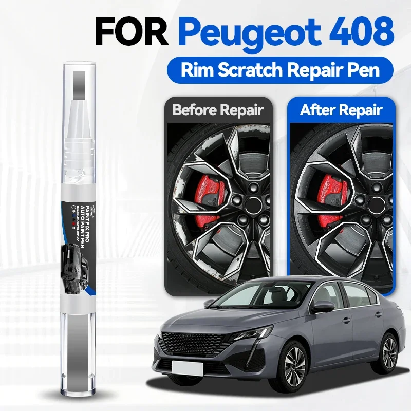 

Ремонтный карандаш для покраски автомобиля Peugeot 408, средство для удаления царапин, аксессуары для самостоятельного ремонта авто, цвета: черный ELX, белый KWE, синий EGE