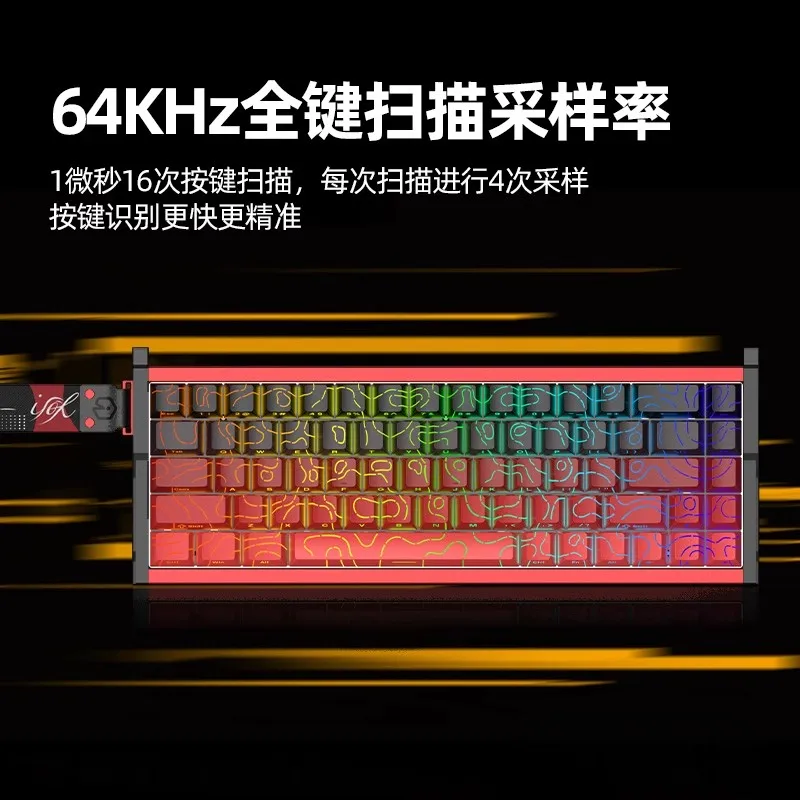 Custom New IROK MG68 PLUS ACE Magnetic Switch Mechanical Keyboard RGB 8K Gamer PC E Sports Gaming Accessories Gift