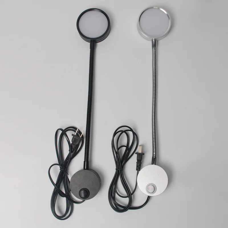 

Светодиодный настенный светильник с гибким шлангом, бра, 5 Вт, шнур ЕС, США, светильник, прикроватная лампа для чтения, учебная живопись, настенное освещение